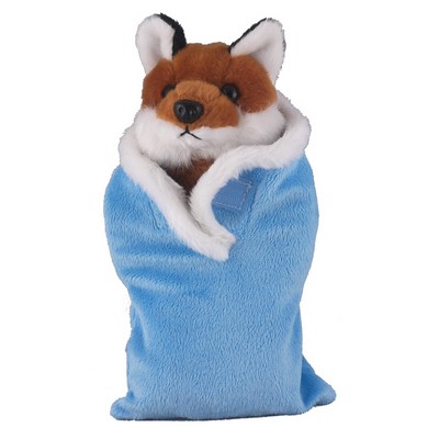 Soft Plush Fox in Baby Sleep Bag Stuffed Animal