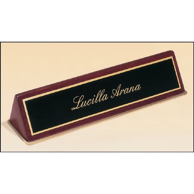 Rosewood Piano Finish Nameplate (9.5"x2.5")