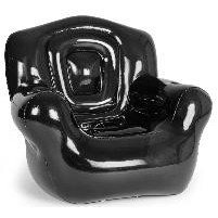 Black Inflatable Chair (41"W x 38"H x 35"D)