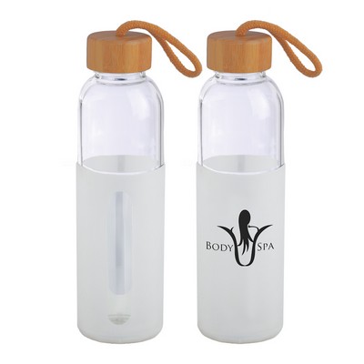 18 Oz. Eden Glass Bottle w/Silicone Sleeve