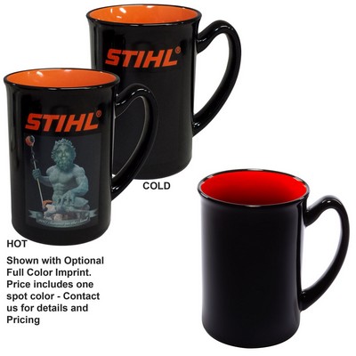 16 Oz. Vanish Ink Two Tone Marco Mug - Screen Printed