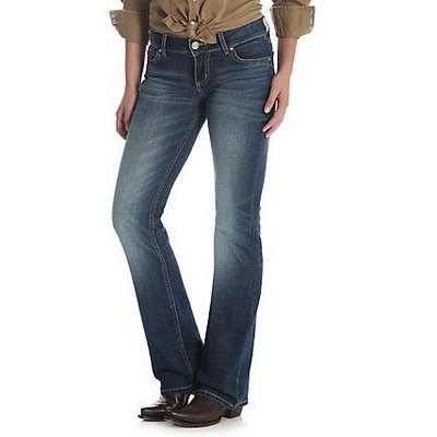 Wrangler® Retro® Women's Dark Blue Mae Mid-Rise Bootcut Jeans