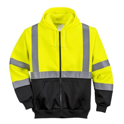 High-Vis Two Tone Zipped Sweatshirt