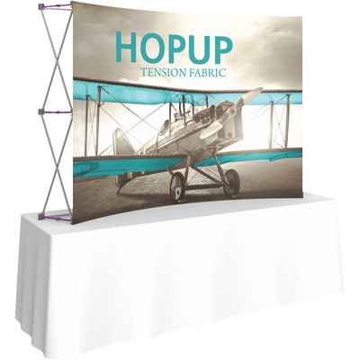 Hopup™ 8ft Curved Tabletop Display & Front Graphic