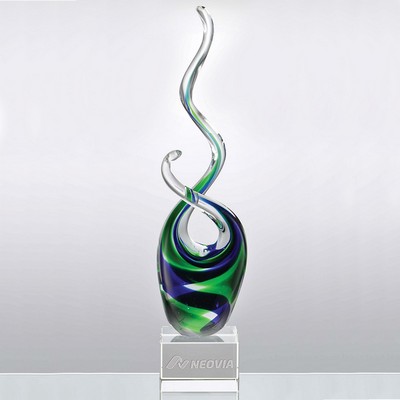 Tropical Splash Art Glass Award