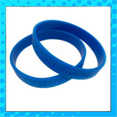 1/2" De-Bossed Silicone Wrist band