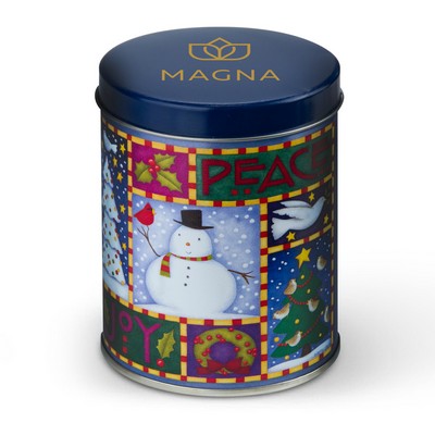 Tall Holiday Printed Gift Tins