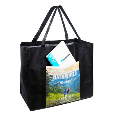 100 GSM Full Color Tote Bag with 10" Gusset (18" x 15")