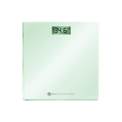 Bally White Digital Bathroom Scale w/3.1" LCD