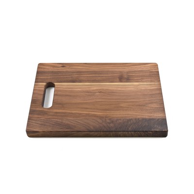 Small Walnut Wood Cutting Board with Handle Cutout