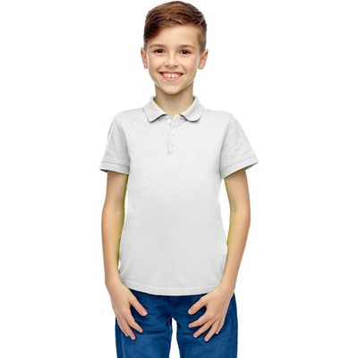 Toddlers Uniform Polo Shirts - White, Short Sleeve, Size 2T - 4T (Case