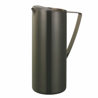 1.9 Liter Brushed Dark Tungsten Gray Slim Water Pitcher