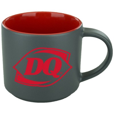 16 Oz. Norwich Mug (Matte Gray/Red)