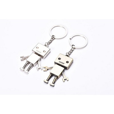 Retro Style Robot Shape Key Chain