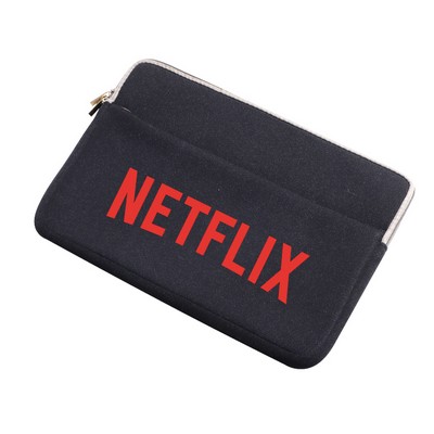 Neoprene Laptop Sleeve w/ Zipper Closure & Front Pocket