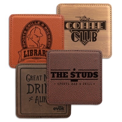 Leather Square Coaster