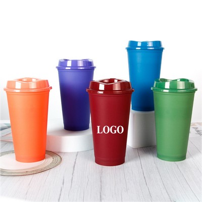 16oz Color-changing Plastic Coffee Cup