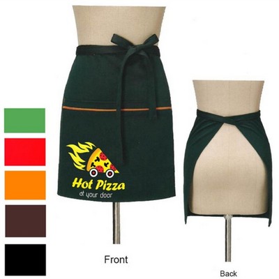 12 oz. Woven Waist Apron w/ 2 pockets & contrasting trim