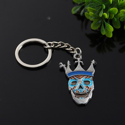 Custom Shaped Zinc Alloy Keychain Imitation Enamel Keychain- One Side Printing