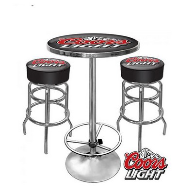 Round Chrome Bar Table