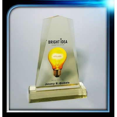 Gold Executive acrylic award (4 3/8" x 7" x 3/4") with base