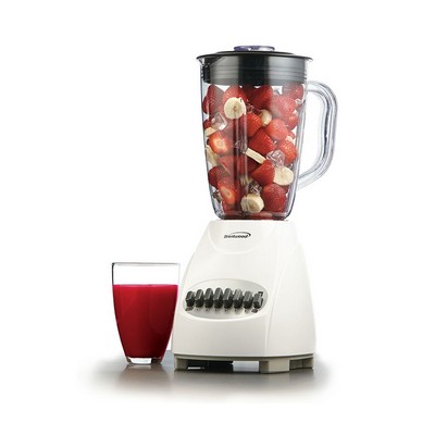 White 12-Speed Blender w/Plastic Jar