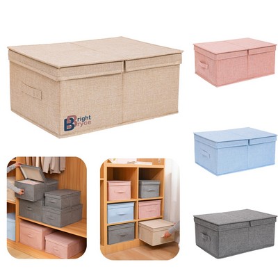 Foldable Storage Box Washable Storage Bin With Lid