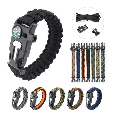 5 in 1 Multi-function Outdoor Survival Bracelet