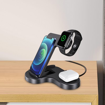 Qi Certified Multi-functional Fast Wireless Charger Stand