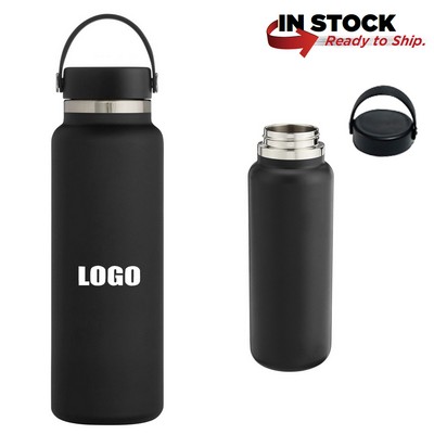 40 Oz. Flask Water Bottle Handle Lid