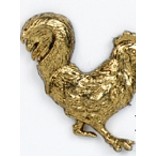 Rooster Stock Casting Lapel Pin