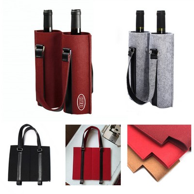 Wine Bag Bottle Felt Cloth Tote