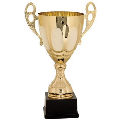 Golden Metal Trophy Cup 14"H