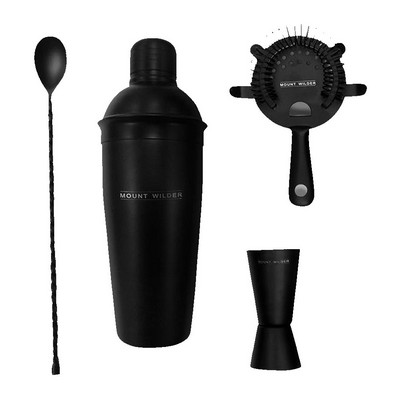 4-Piece Cocktail Set (Matte Black)