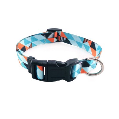 5/8"W x 12"L Adjustable Pet Collar w/ Buckle Release Sublimation