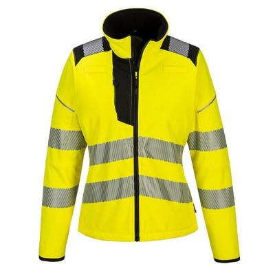 Hi-Vis Women's Fit ANSI Cass 3 Softshell Jacket