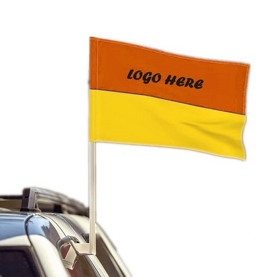 12" x 18" Double Sided Printed Custom Car Flag