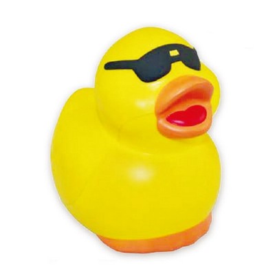 Duck Shape Stress Ball with Sunglasses