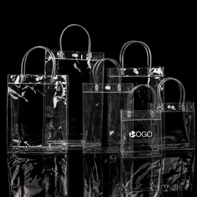 Clear PVC Gift Bags with Handle