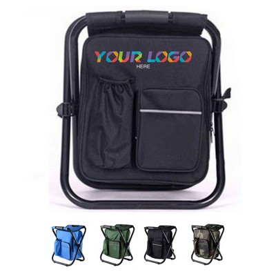 Portable Cooler Stool Backpack