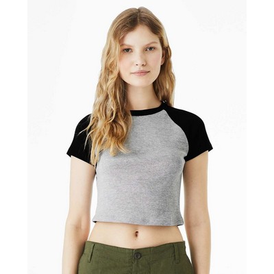 Bella+Canvas® Women's Micro Rib Raglan Baby Tee