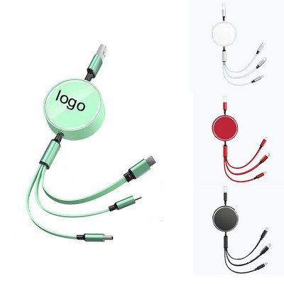 Retractable 3-in-1 Charging Cable