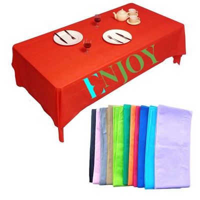 Disposable Rectangular Plastic Tablecloths / Table Covers