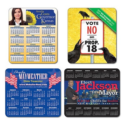 Political Calendar Magnet - 3.5x4 Round Corners - 20 mil.