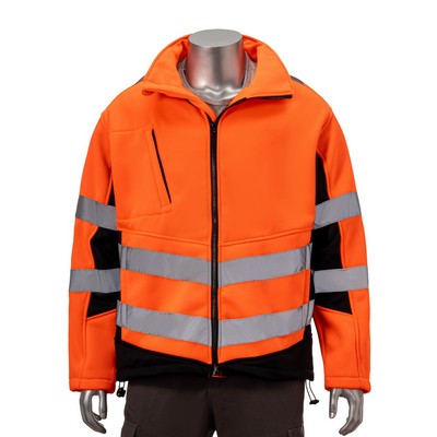 Premium Hi-Vis Class 3 Two Tone Reflective Tape Safety Jacket with Pocket