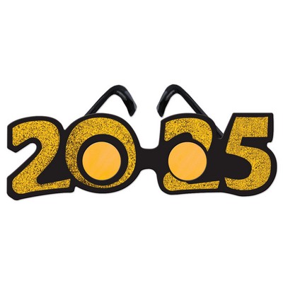 "2025" Glittered Plastic Eyeglasses