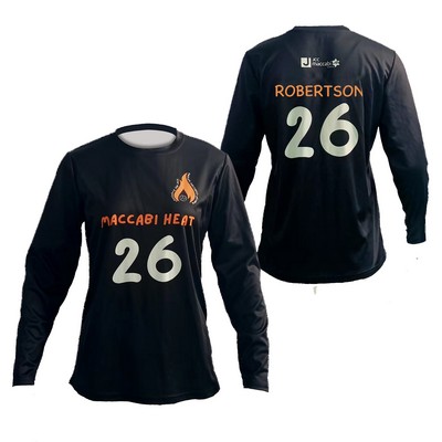 Women's Long Sleeve Pinhole Mesh Volleyball Jersey