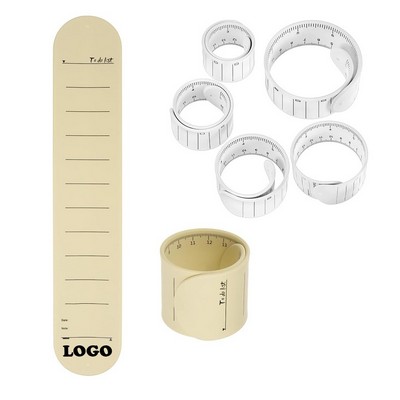 Silicone Memo Wristband Ruler