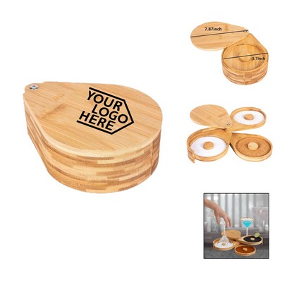 3-Tier Bamboo Salt Rimmer Set