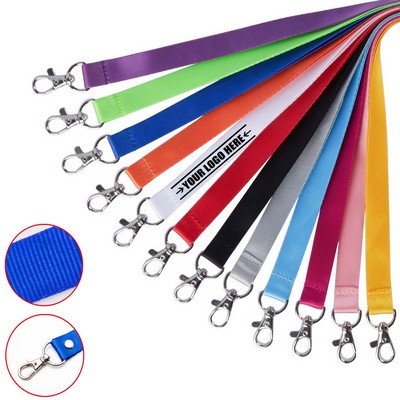 Solid Color Polyester Lanyard